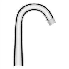 Cev za pomivalno korito z aktiviranjem gibanja